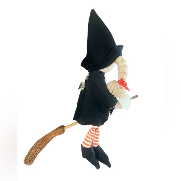 Vintage 1984 Piroette Doll by Applause Adorable Witch Doll with Braids and Broom - Picture 6 of 11